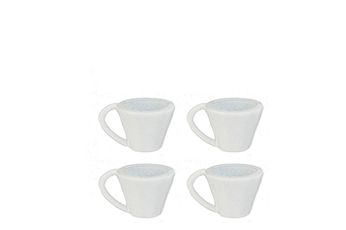 White Cups, 4 pc.